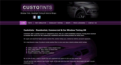 Desktop Screenshot of custotints.co.uk