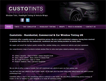 Tablet Screenshot of custotints.co.uk